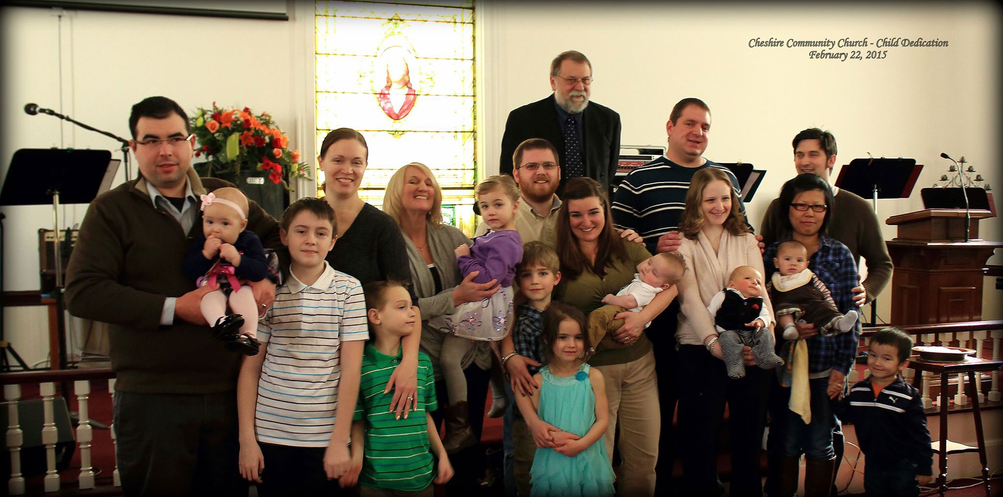 Picture of a child dedication ceremony